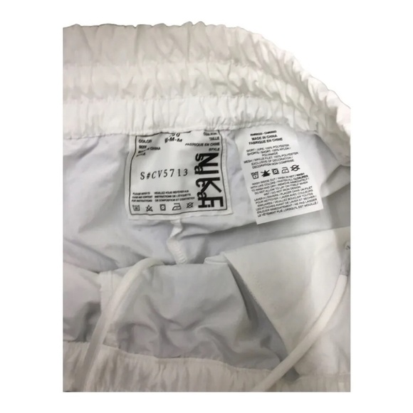 Nike X Sacai Gray Pleated Skirt Womens Sz M Midi White Grey - Picture 9 of 10